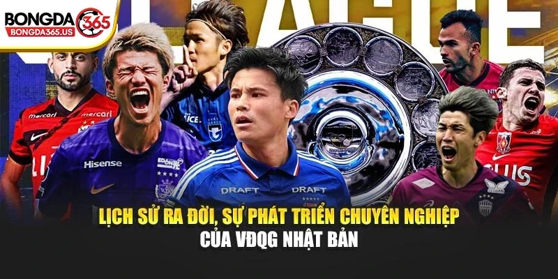 Lịch sử ra đời, sự phát triển chuyên nghiệp của VĐQG Nhật Bản