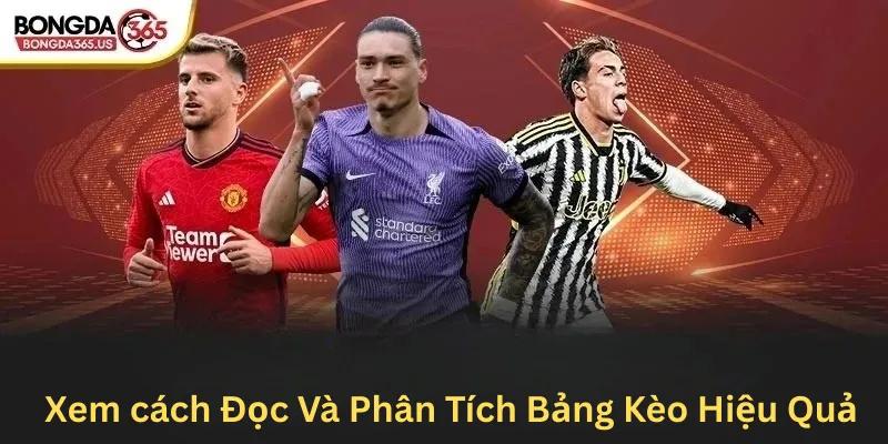 Xem cách đọc và phân tích bảng kèo